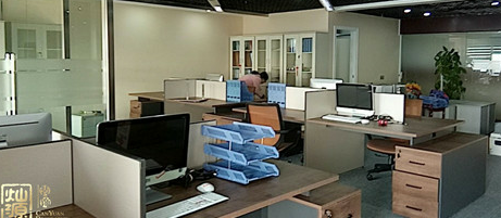 航洋簡單幾何辦公室裝修竣工驗收合格，慶祝喬遷之喜