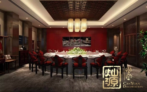 中國(guó)風(fēng)，老牌南寧裝修設(shè)計(jì)公司展示中式風(fēng)格辦公室裝修