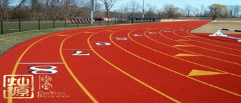 保障學(xué)生健康，南寧學(xué)校裝修拒絕毒跑道