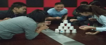 團結(jié)同事鍛煉員工能力的南寧裝修公司早會