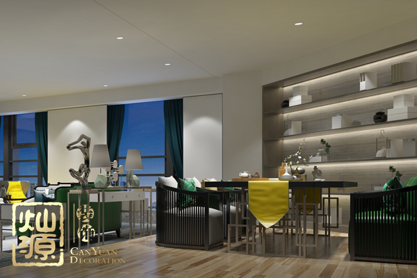 總經理辦公室效果圖：會客區(qū)