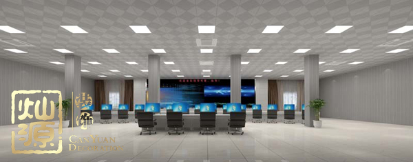 廣西工業(yè)園區(qū)辦公室裝修 實用高效的調(diào)度中心按需設計