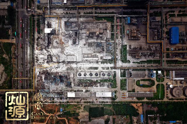 河南氣化廠爆炸觸目驚心 河南氣化廠爆炸前后廠區(qū)對比圖