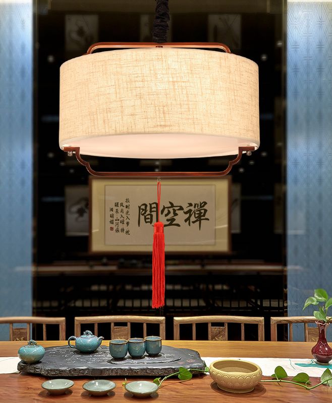 中式的辦公室裝修中，這燈飾裝修真的太好看了