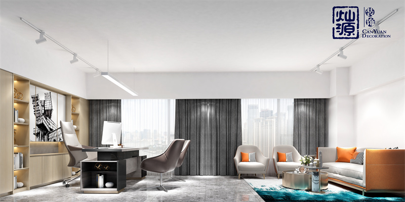 氣質(zhì)顏值和性價(jià)缺一不可！南寧辦公室裝修總經(jīng)理辦公室效果圖案例鑒賞（二）