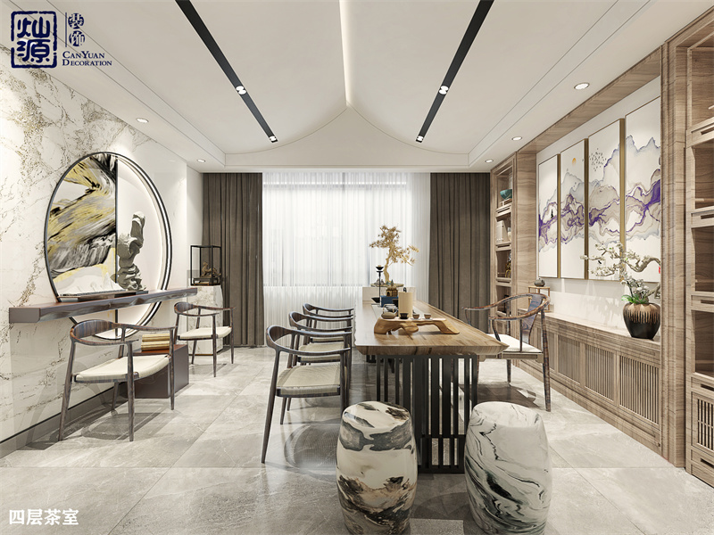 復(fù)式混搭500平辦公室裝修方案，好看還不貴？他們?cè)趺醋龅降?？? title=