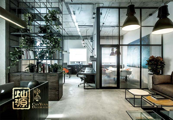 工業(yè)風(fēng)辦公室設(shè)計裝修效果圖&mdash;燦源裝飾
