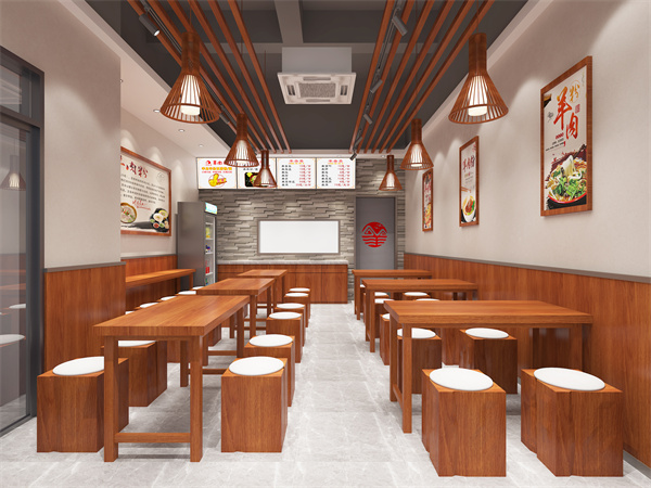 粉店設(shè)計裝修效果圖&mdash;燦源裝飾