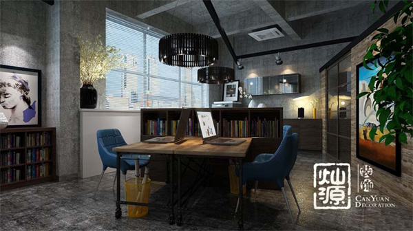 辦公室設(shè)計裝修效果圖&mdash;燦源裝飾