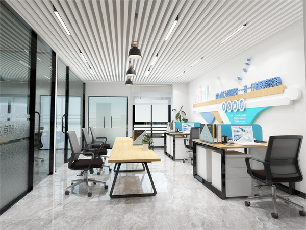 辦公室設(shè)計裝修效果圖&mdash;燦源裝飾