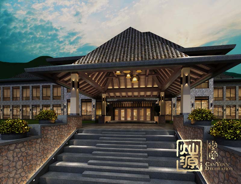 南寧休閑會所設(shè)計外觀效果圖