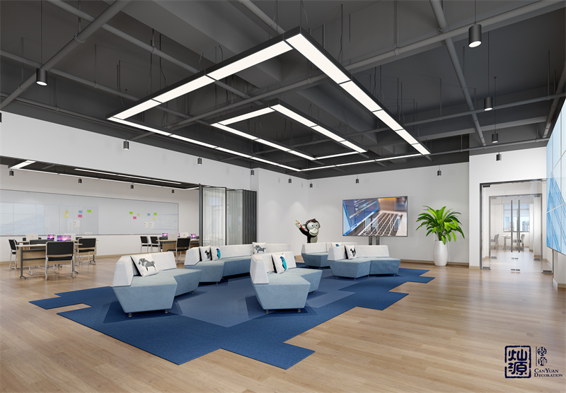 雙屏設計&mdash;&mdash;柳州辦公室裝修案例效果圖