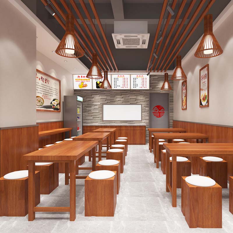“小平米低成本，成就氛圍感”——瑤家印象羊肉粉店面設(shè)計(jì)裝修案例-燦源裝飾