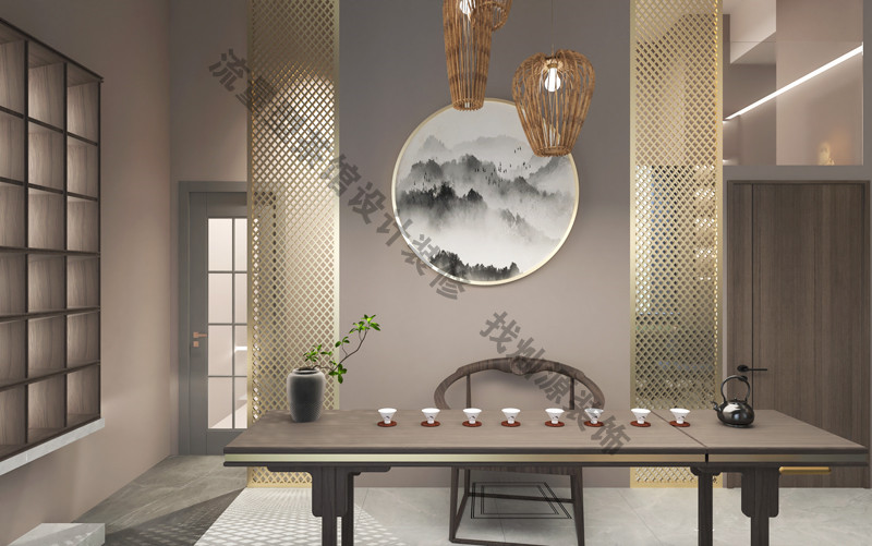 南寧中式茶館設(shè)計(jì)裝修效果圖&mdash;燦源裝飾