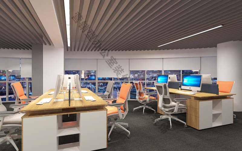 南寧辦公室裝修效果圖之公共辦公區(qū)&mdash;燦源裝飾