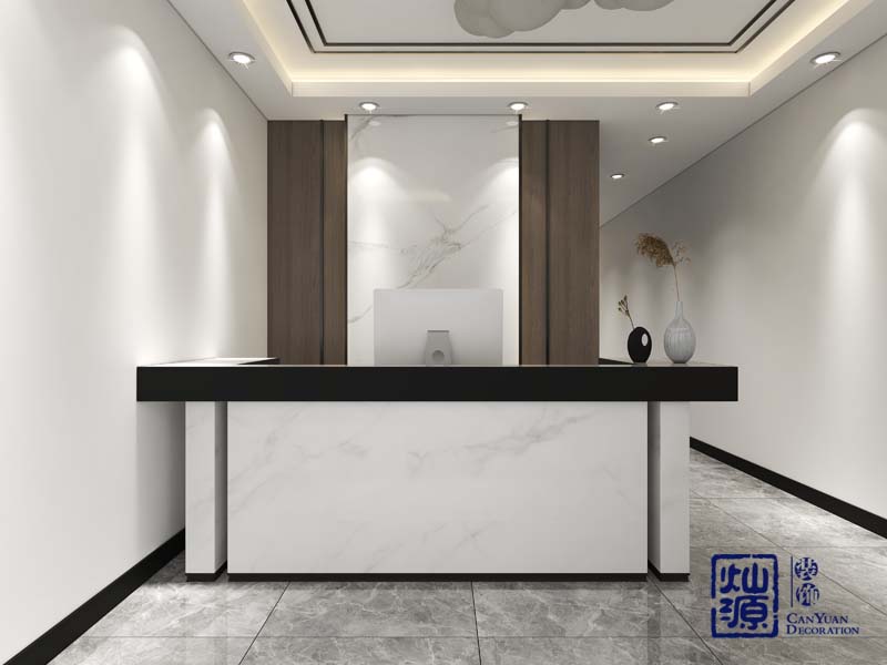 loft辦公室設(shè)計(jì)裝修效果圖之前臺(tái)&mdash;燦源裝飾