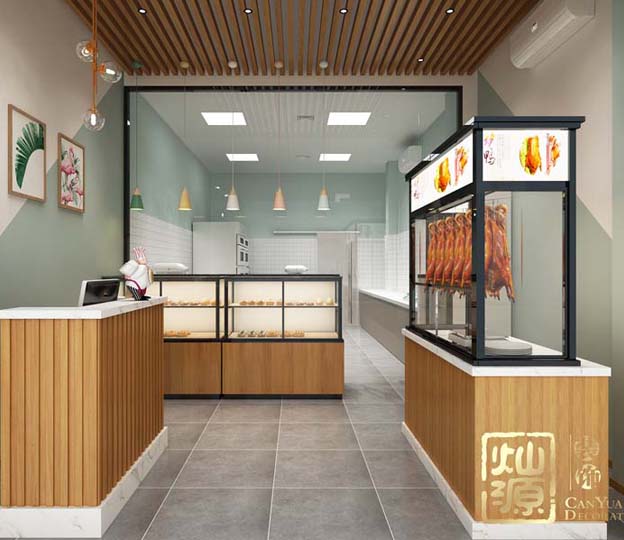 “以實(shí)惠價(jià)格打造精致效果，操作便利高人氣”——南寧華潤(rùn)二十四城烤鴨店店鋪裝修設(shè)計(jì)案例